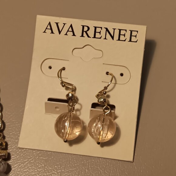 Ava Renee women's matching set multi-color multi-layer necklace & earrings - NWT - Picture 3 of 11